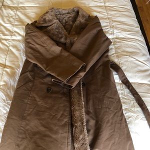 Beautiful thick fur long warm coat